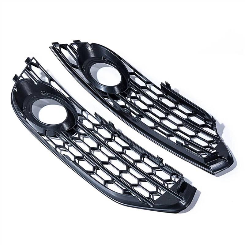 MEIZIYU Wabenförmige Auto-Nebelscheinwerfer-Kühlergrill-Abdeckung, passend for A4 B8 B8.5 ALLROAD 2009 2010 2011 2012 2013 2014 2015 Stoßstangengitter für die Frontpartie(Black) von MEIZIYU