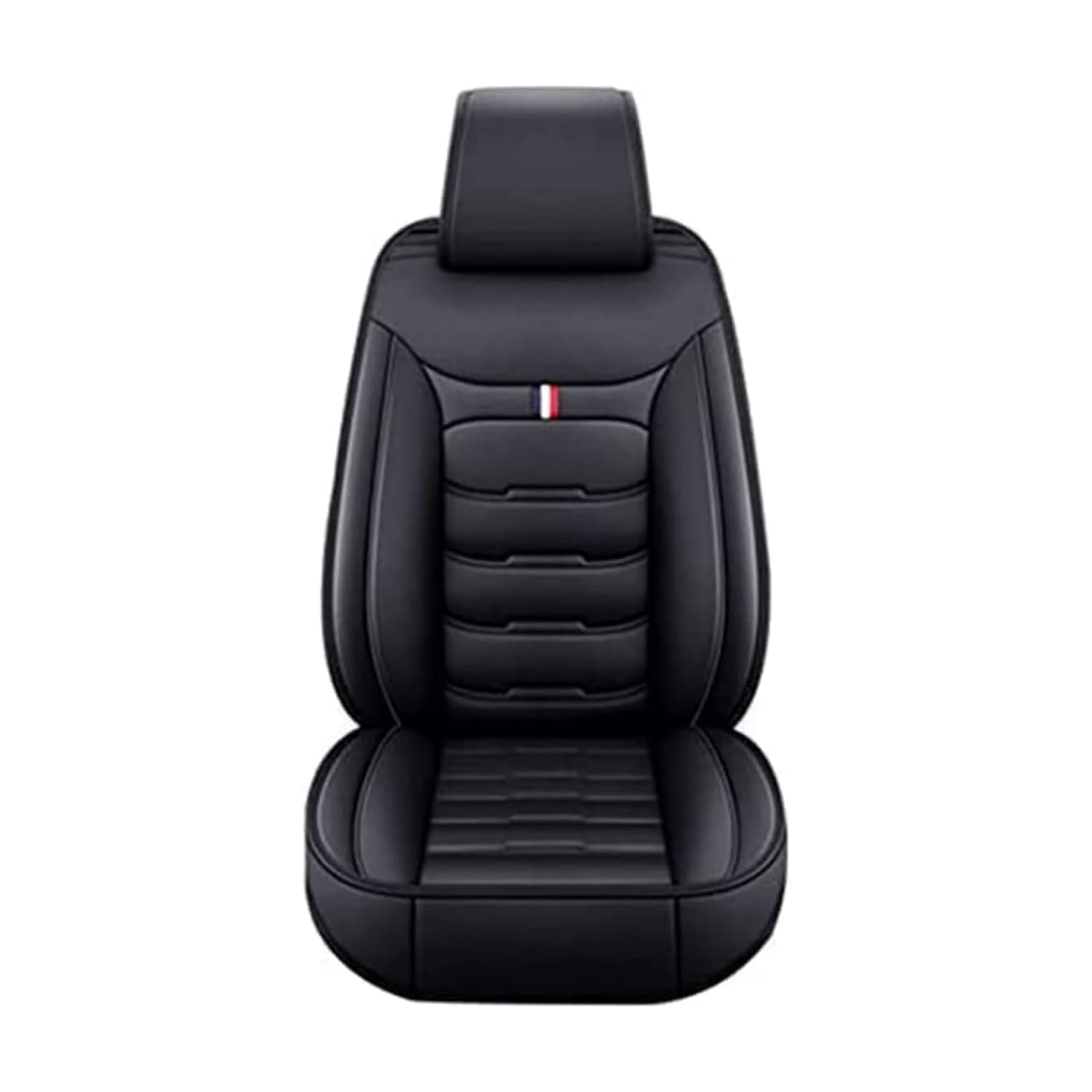 MEJEJO Auto Sitzbezüge für VW Tiguan/Tiguan R/Tiguan Urban Sport/Tiguan L 2016-2022,Leder Allwetter wasserdichte 5 Seat Vorne und Hinten Set Auto Innenraum Zubehör,StandardSet-Black von MEJEJO