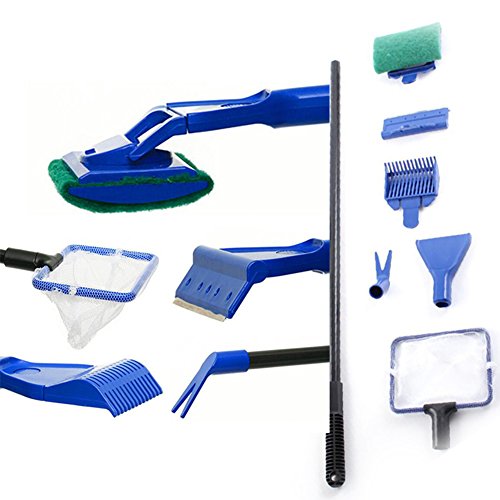 MELARIO Mehrfunktional Aquarium Scheibenreiniger 5 In 1 Cleaner Set von MELARIO