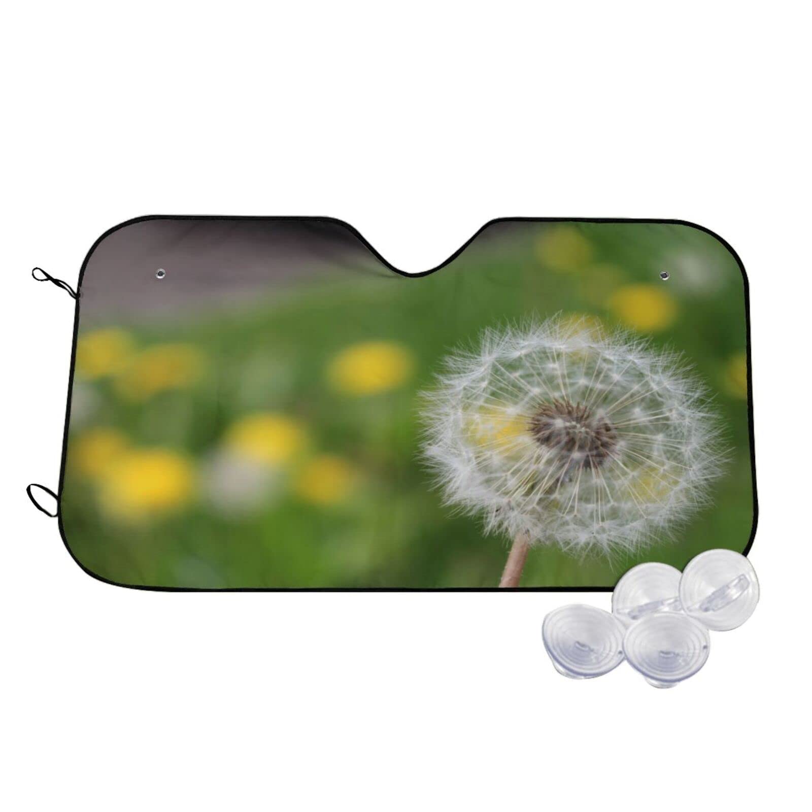 Auto Frontscheibenabdeckung Auto Sonnenschutz für Windschutzscheibe Auto Frontscheibe Frontscheibenabdeckung mit Motiv Löwenzahn-Muster Autoscheibenabdeckung Sommer Innen Auto Frontscheibe 130x70 cm Auto Frontscheibenabdeckung Auto Sonnenschutz für Windschutzscheibe Auto Frontscheibe Frontscheibenabdeckung mit Motiv Löwenzahn-Muster Autoscheibenabdeckung Sommer Innen Auto Frontscheibe 130x70 cm von MEMOPJIAJIA