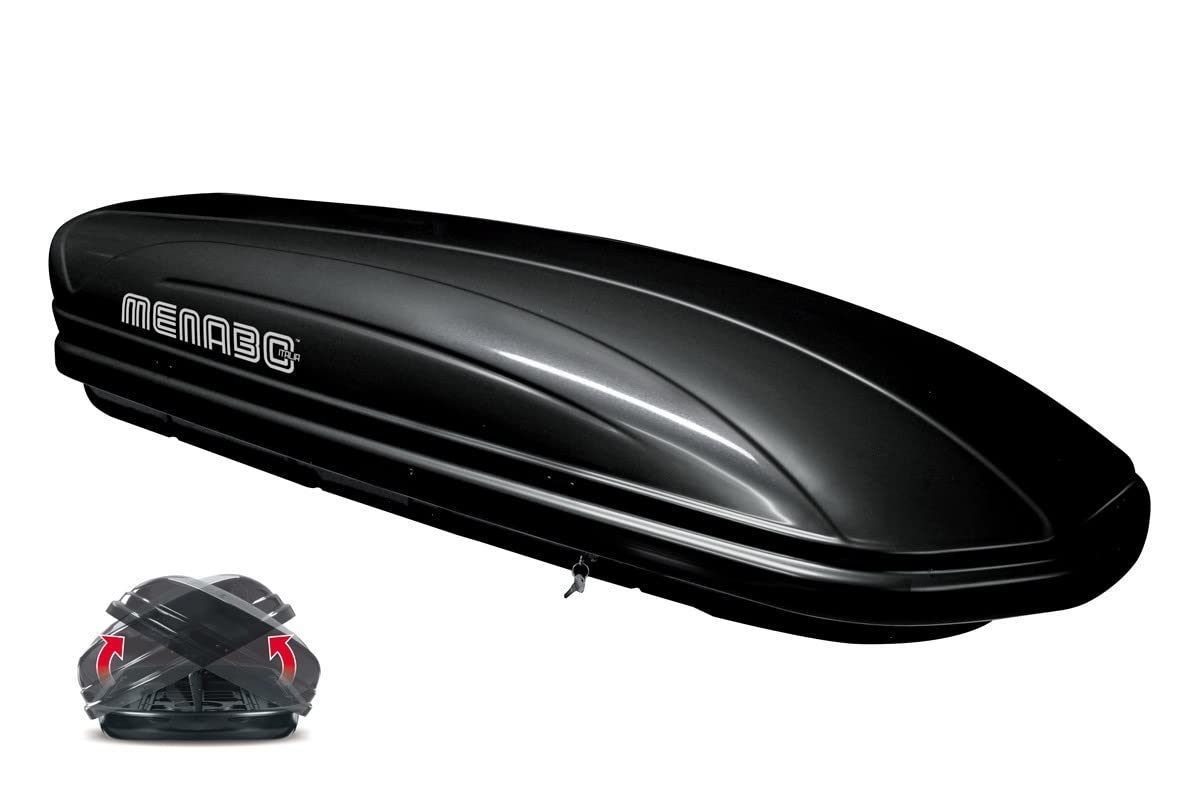Mania Duo Dachbox, 580 Liter, Schwarz von MENABO