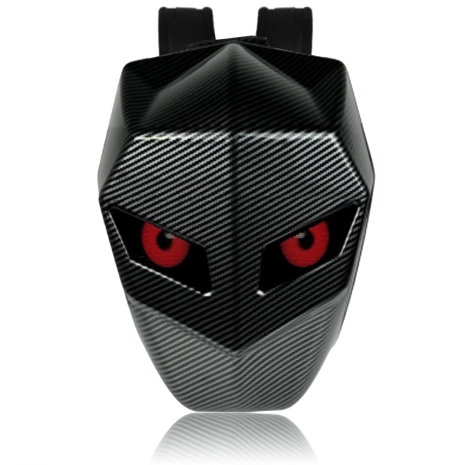 MENDUNER Rucksack MIT Augen LED, LED Rucksack Motorrad, LED Backpack, Motorrad Rucksack mit Programmierbarem LED Bildschirm, Kohlefaser Textur, Wasserfest, Hartschale, Helm Laptop Tasche von MENDUNER