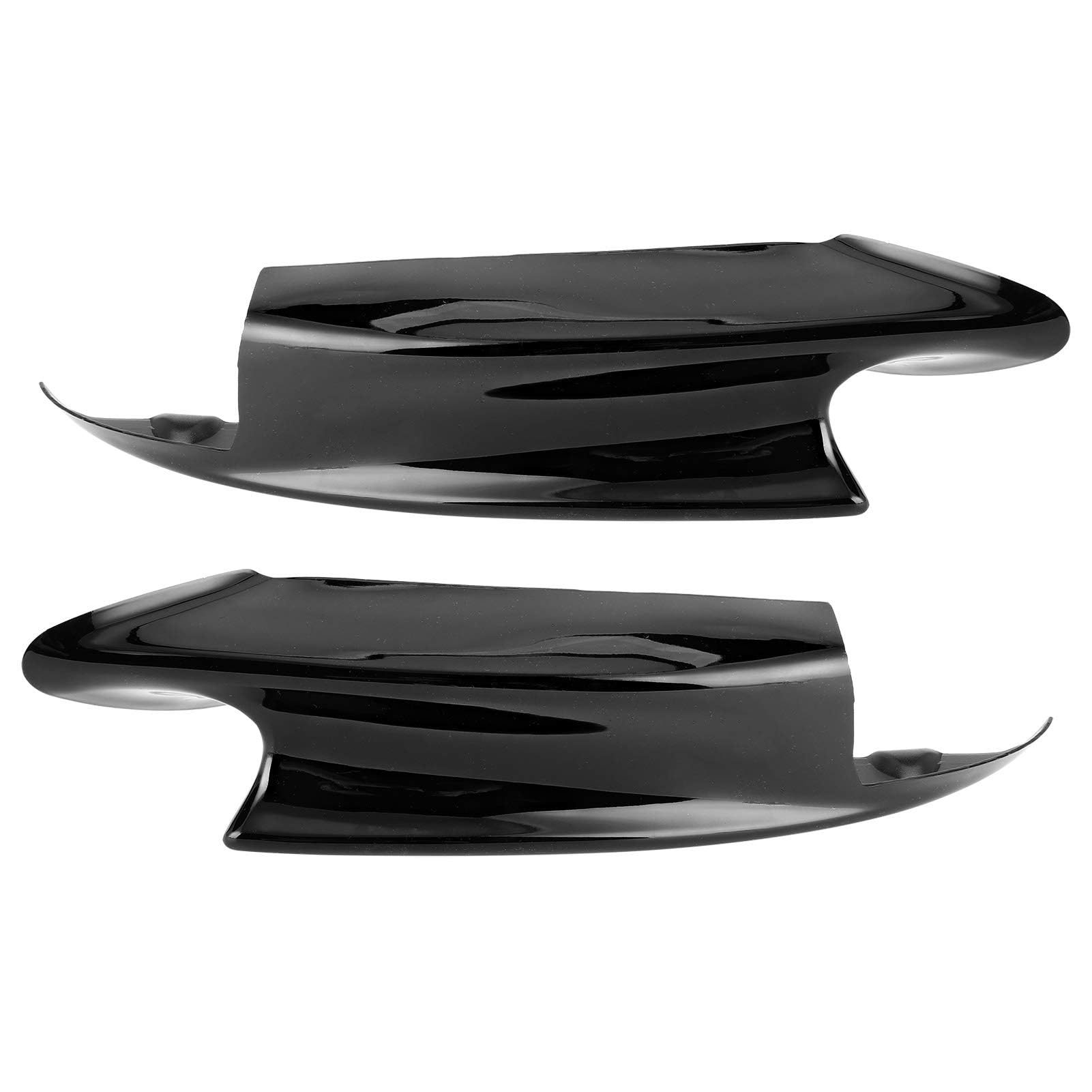 Front Stoßstangen Diffusor Front Stoßfänger Abweiser Paar Frontstoßstange Spoilerlippe Deflector Splitter Ersatz für E90 E92 E93 M3 2007-2012 (Schwarzglänzend), W,2 von MENGCH