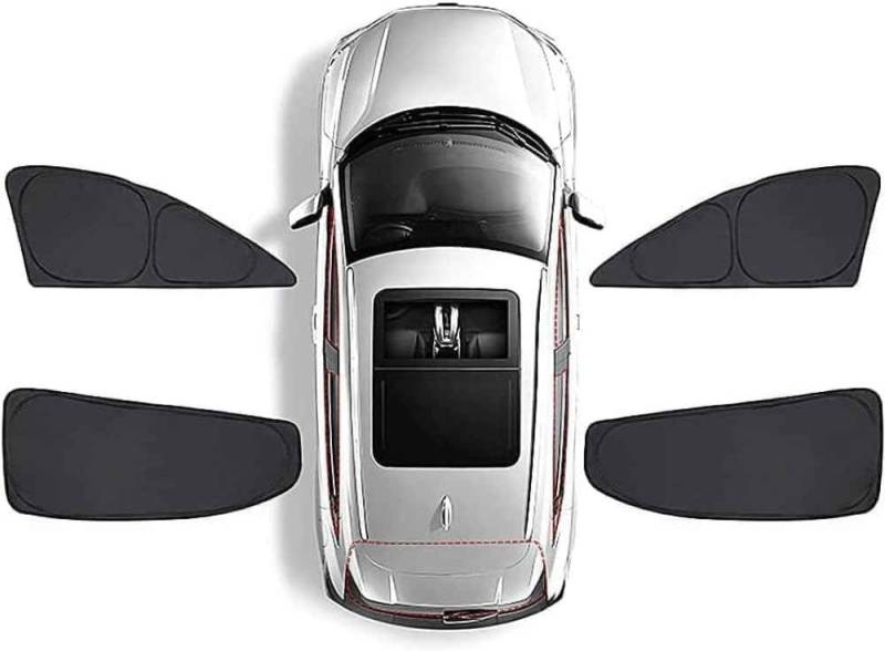 FüR Tesla Model S Sonnenschutz Auto Uv Schutz Protection Baby Haustiere Erwachsene PersöNliche PrivatsphäRe Auto Accessories,4Sides1Front1Rear, W,Normal-4Sides von MENGCH