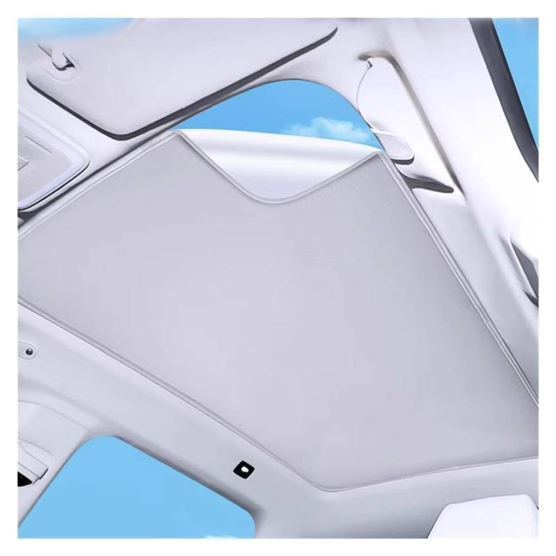 Sonnenblende Auto Für XPENG G9 2022 2023 2024 Auto Elektrostatische Adsorption Schiebedach Sonnenschirm Wärmedämmung Dachfenster Aufkleber Auto Zubehör Auto Autofenster Sonnenblende(Black 1pcs) von MENGCH