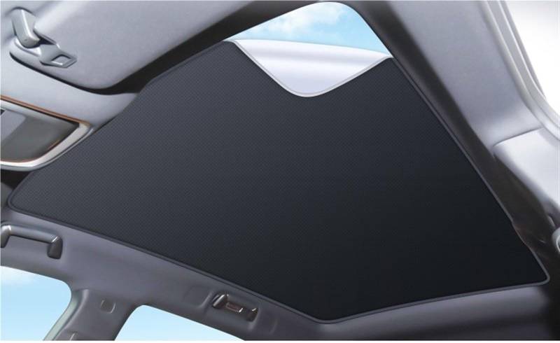 Sonnenblende Auto Für XPENG G9 2022 2023 2024 Auto Elektrostatische Adsorption Schiebedach Sonnenschirm Wärmedämmung Dachfenster Aufkleber Auto Zubehör Auto Autofenster Sonnenblende(Black 1pcs) von MENGCH