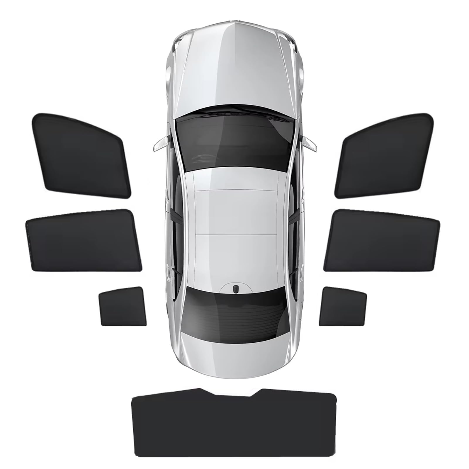 Sonnenschutz für die Seitenscheibe für BYD Uprising U8 2023+, Seitenfenster Meshmaterial Auto Blocks Hitze und UV-Strahlen Blendung,Doppelte Schutzwirkung,7PCS Sonnenschutz für die Seitenscheibe für BYD Uprising U8 2023+, Seitenfenster Meshmaterial Auto Blocks Hitze und UV-Strahlen Blendung,Doppelte Schutzwirkung,7PCS von MENGLX