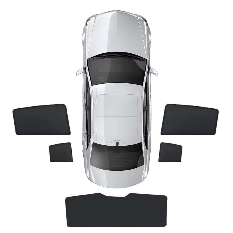 Sonnenschutz für die Seitenscheibe für Buick GL8 Lucerne 2005-2009, Seitenfenster Meshmaterial Auto Blocks Hitze und UV-Strahlen Blendung,Doppelte Schutzwirkung,5PCS von MENGLX