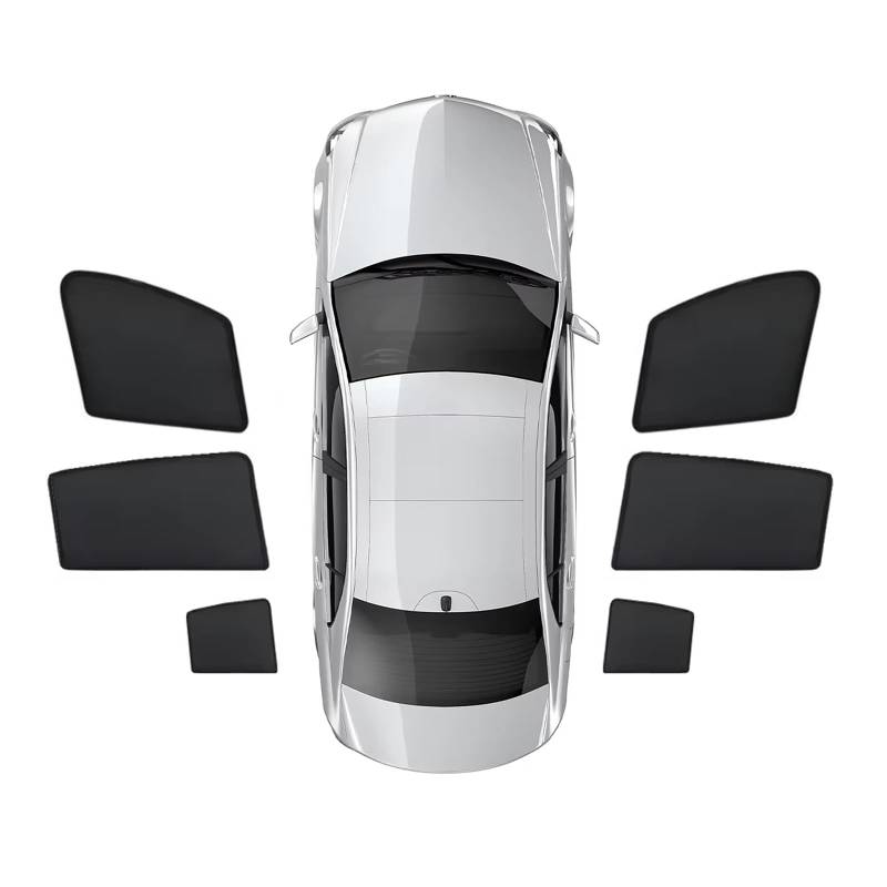 Sonnenschutz für die Seitenscheibe für Jeep Compass 5th Generation 2017-2024, Seitenfenster Meshmaterial Auto Blocks Hitze und UV-Strahlen Blendung,Doppelte Schutzwirkung,Side 6PCS von MENGLX