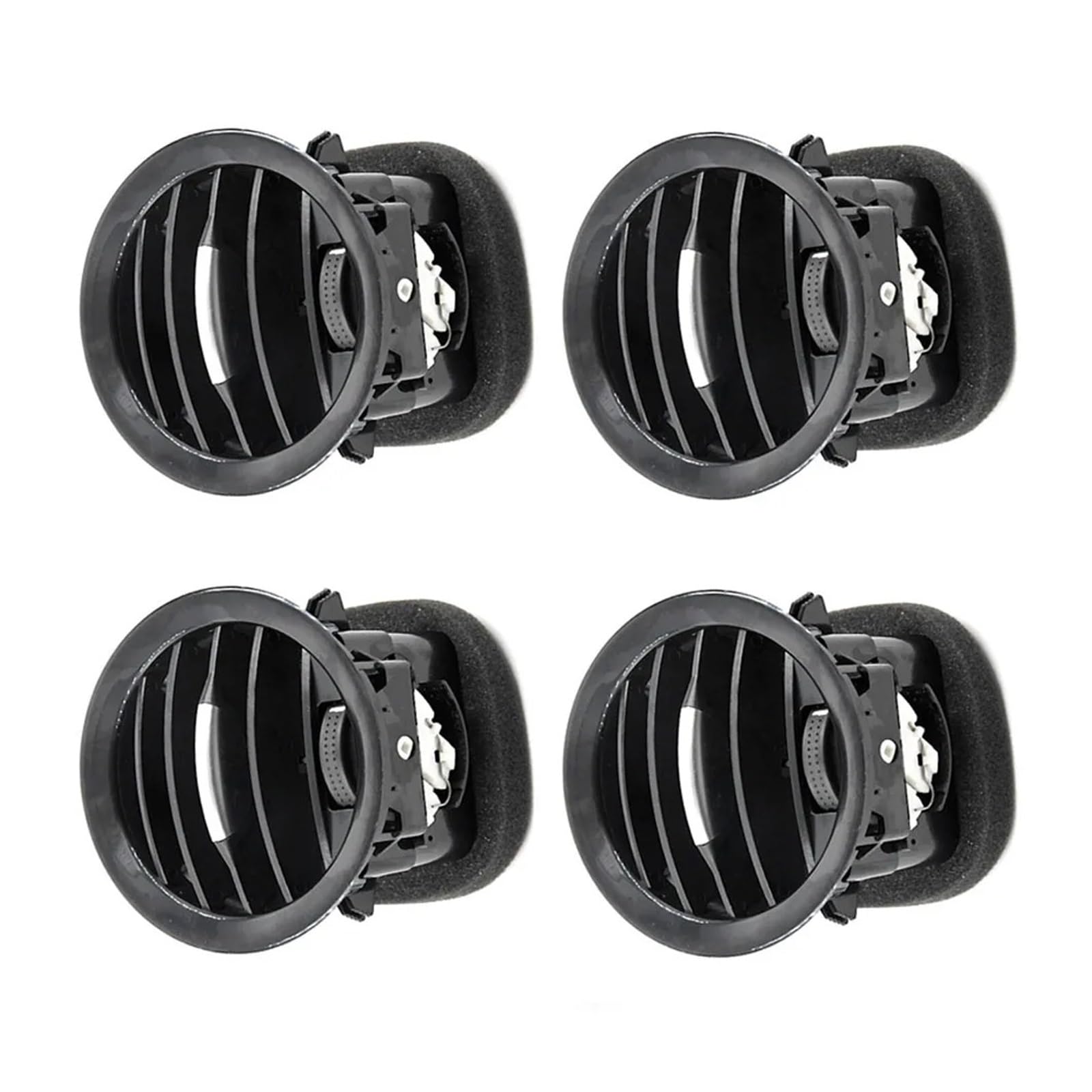 Auto-Lufteinlass Rohr 13417363 2201099 Chrom/Schwarz A/C Air Vent Abdeckung Outlet Grille Passt Für Opel ADAM Für Corsa MK3 Für Vauxhall 2007-2011 2012 2013 2014 2015 Lufteinlässe(4PCS with Chrome) von MESKEL