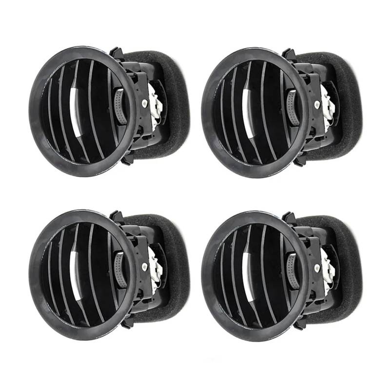 Auto-Lufteinlass Rohr 13417363 2201099 Chrom/Schwarz A/C Air Vent Abdeckung Outlet Grille Passt Für Opel ADAM Für Corsa MK3 Für Vauxhall 2007-2011 2012 2013 2014 2015 Lufteinlässe(4PCS with Chrome) von MESKEL