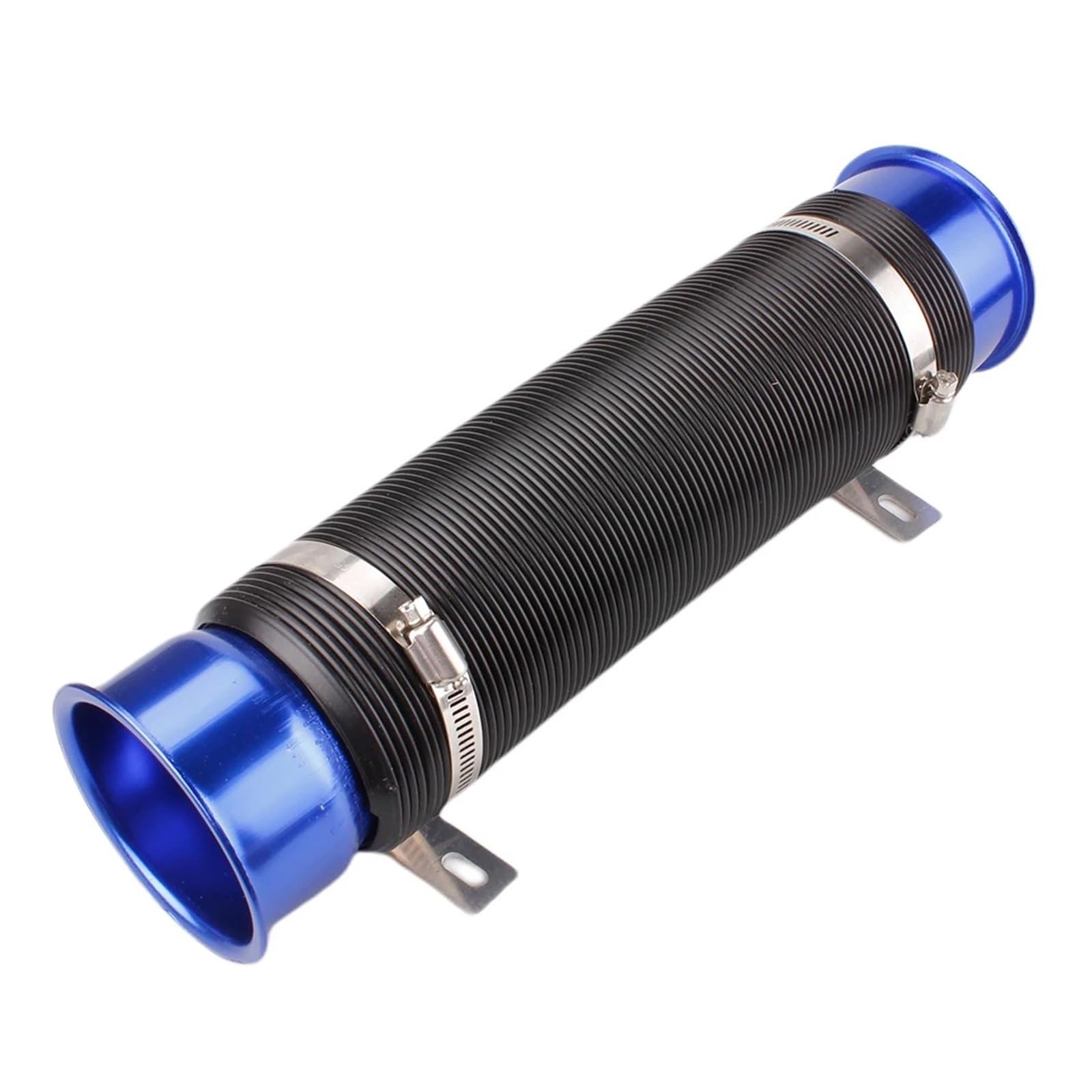 Auto-Lufteinlass Rohr 1Pcs 76MM Auto Kalte Luft Turbo Intake Einlass Rohr Einstellbare Flexible Kanal Rohr Schlauch Kalt Feed Kanal Rohr 2023 Lufteinlässe(Blau) von MESKEL
