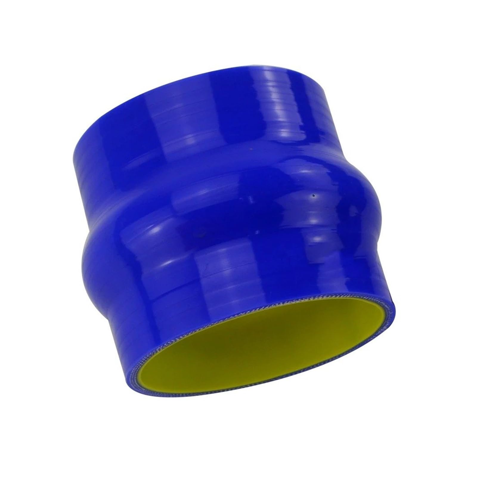 Auto-Lufteinlass Rohr 2,0" 51mm / 2,25'' 57mm 2,5" 64mm / 3,0" 76mm Buckel Gerade Silikonschlauch Ladeluftkühler Koppler Rohr Blau & Gelb Lufteinlässe(3.0 INCHE) von MESKEL