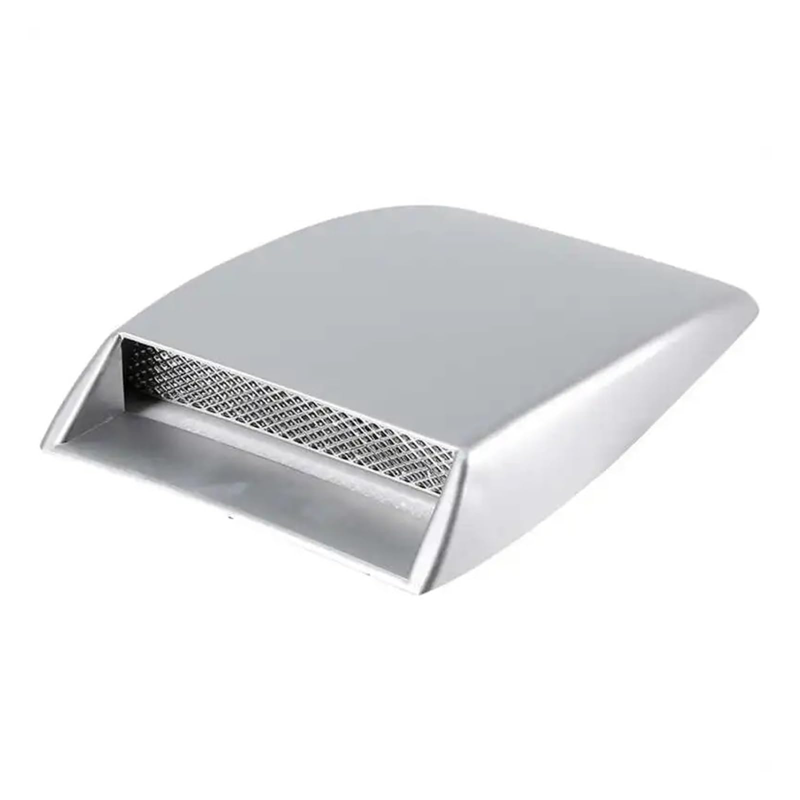 Auto-Lufteinlass Rohr Auto Korative Luftstrom-Einlassschaufel Universal-ABS-Kühlergrill Netz Motorhaube Entlüftungsabckung Haubenaufkleber Auto-Styling Schwarz Lufteinlässe(Silber) von MESKEL