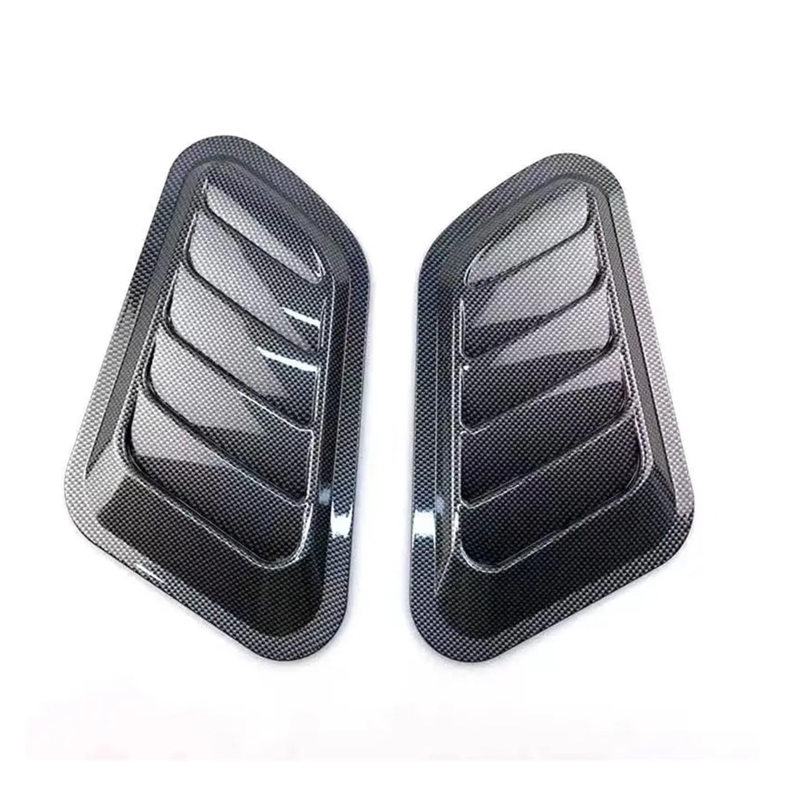 Auto-Lufteinlass Rohr Carbon Fiber Universal Auto Dekorative Cell Air Flow Intake Hood Scoop Bonnet Vent Abdeckung Aufkleber Dekoration Styling Lufteinlässe(Carbon) von MESKEL