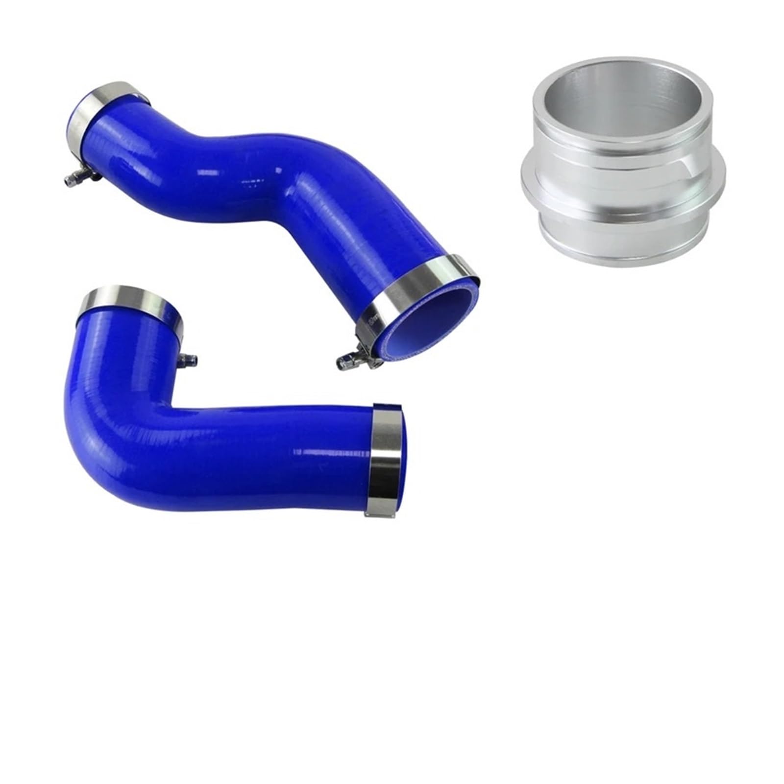 Auto-Lufteinlass Rohr Für A3/S3 8P Für TT TTS 8J 2003-2005 2006 2007 2008 2009 2010 2011 2012 2013 2014 Schwarz/Blau/Rot Silikon Ladeluftkühler Ansaugschlauch Klemmen Kit Lufteinlässe(Blau) von MESKEL