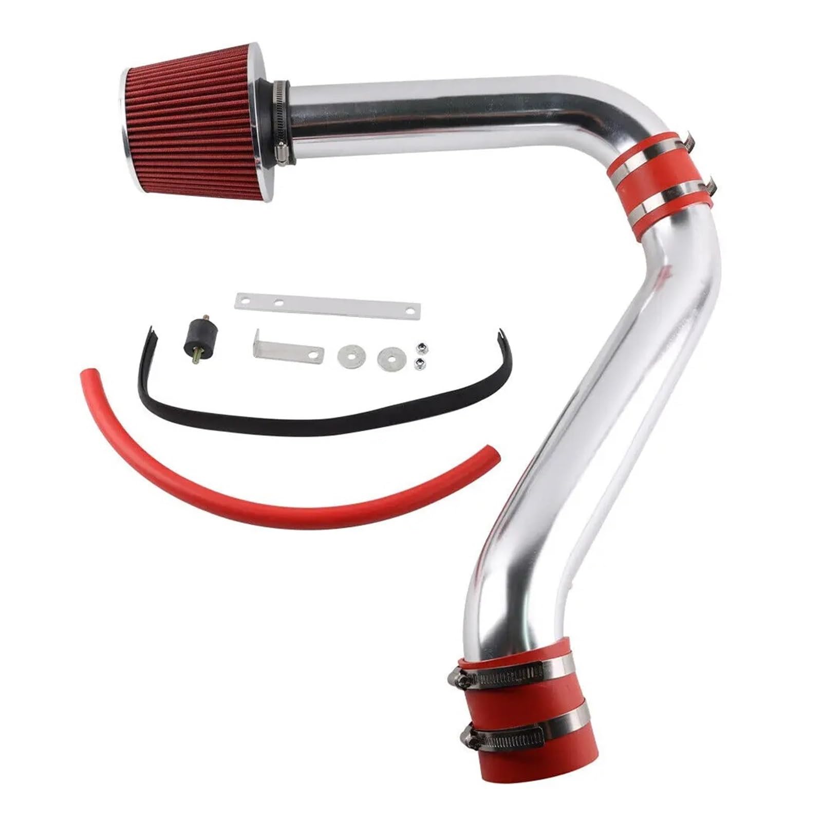 Auto-Lufteinlass Rohr Für Accord 2.2L/2.3L Motor 1994 1995 1996 1997 1998 1999 2000 2001 2002 Rennwagen Silber Schwarz Kaltluftansaugrohr Mit Filter Lufteinlässe(Silber) von MESKEL