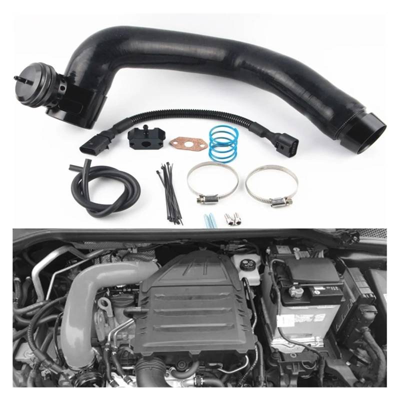 Auto-Lufteinlass Rohr Für Skoda Für Fabia Für Schnelle 10 Für Tsi Auto Air Intake Turbo Dump Blow Off Ventil Auto Ansaugkanal Lufteinlässe(Black Hose) von MESKEL