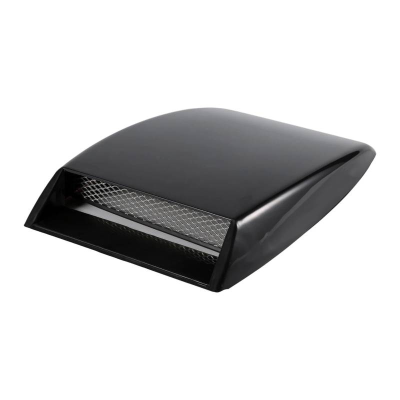 Auto-Lufteinlass Rohr Für Universal Auto Tuning Auto Air Flow Intake Hood Scoop Vent Motorhaube Dekorative Abdeckung Zubehör Lufteinlässe(Schwarz) von MESKEL