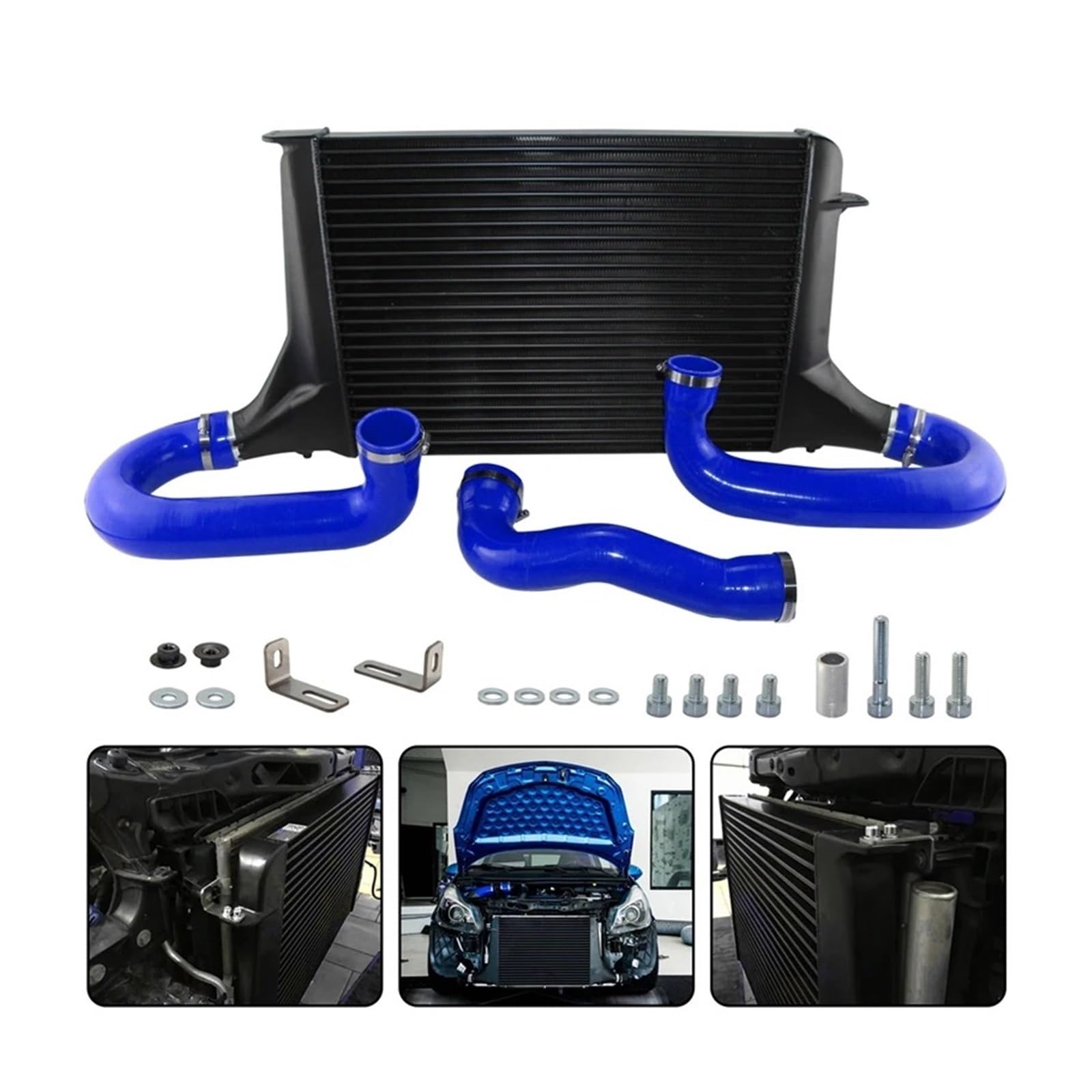 Auto-Lufteinlass Rohr Schwarz/Blau/Rot Wettbewerb Laluftkühler Silikon Schlauch Kit Für Opel Für Corsa D GSI/OPC 16 Turbo 2007 2008 2009 2010 2011 2012 2013 2014 Lufteinlässe(Blau) von MESKEL