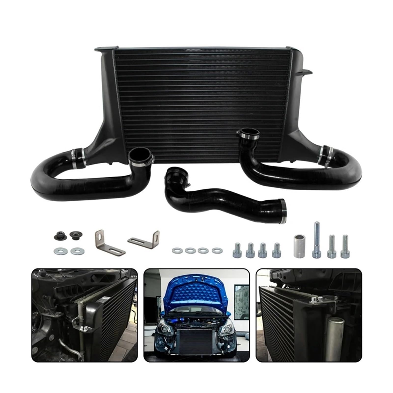Auto-Lufteinlass Rohr Schwarz/Blau/Rot Wettbewerb Laluftkühler Silikon Schlauch Kit Für Opel Für Corsa D GSI/OPC 16 Turbo 2007 2008 2009 2010 2011 2012 2013 2014 Lufteinlässe(Schwarz) von MESKEL