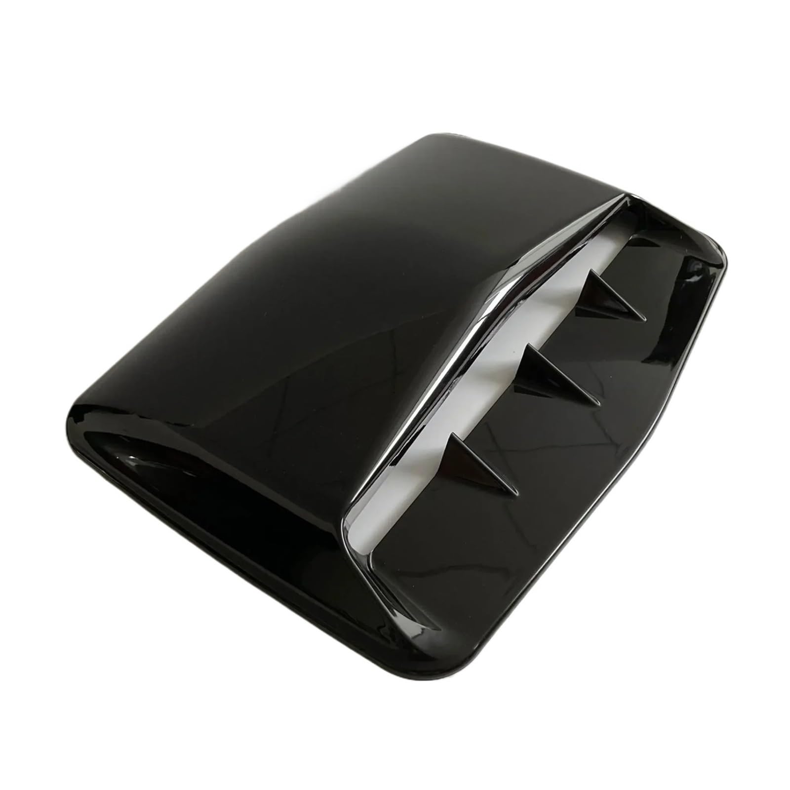 Auto-Lufteinlass Rohr Universal Auto Exterior Zubehör Auto Air Flow Intake Hood Scoop Vent Bonnet Dekorative Abdeckungen Center Side Air Outlet Hood Lufteinlässe(Glossy Black) von MESKEL
