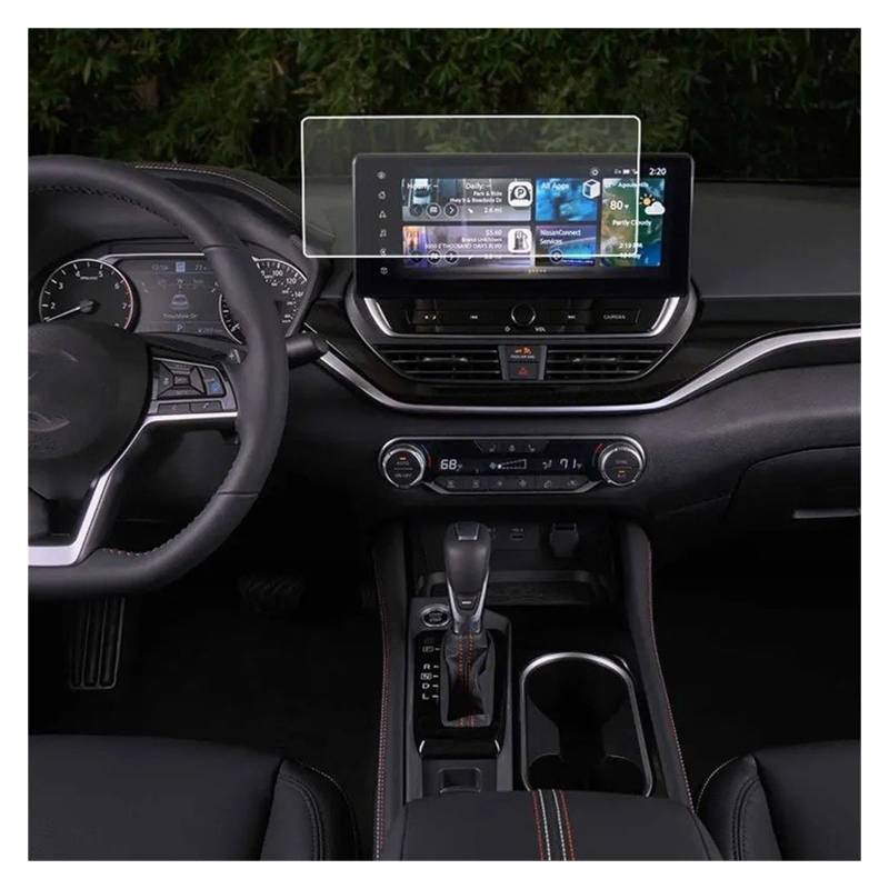 GPS Displayschutzfolie 12,3 Zoll Auto Infotainment GPS Navigation Gehärtetem Glas Screen Protector Film Für Nissan Für Altima 2023 2024 Innen Zubehör Navigation Schutzfolie von MESKEL