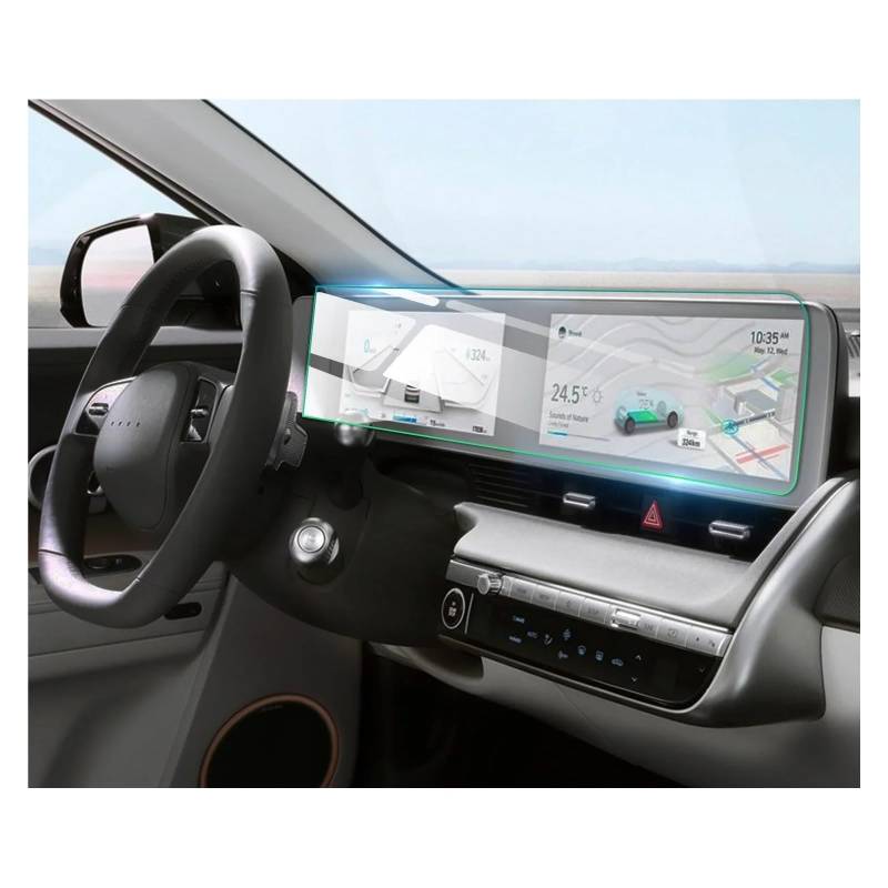 GPS Displayschutzfolie 12-Zoll-Autonavigation Und Digitaler Displayschutz Für Ioniq 5 2022 2023 2024 Auto-Innenzubehör Navigation Schutzfolie von MESKEL