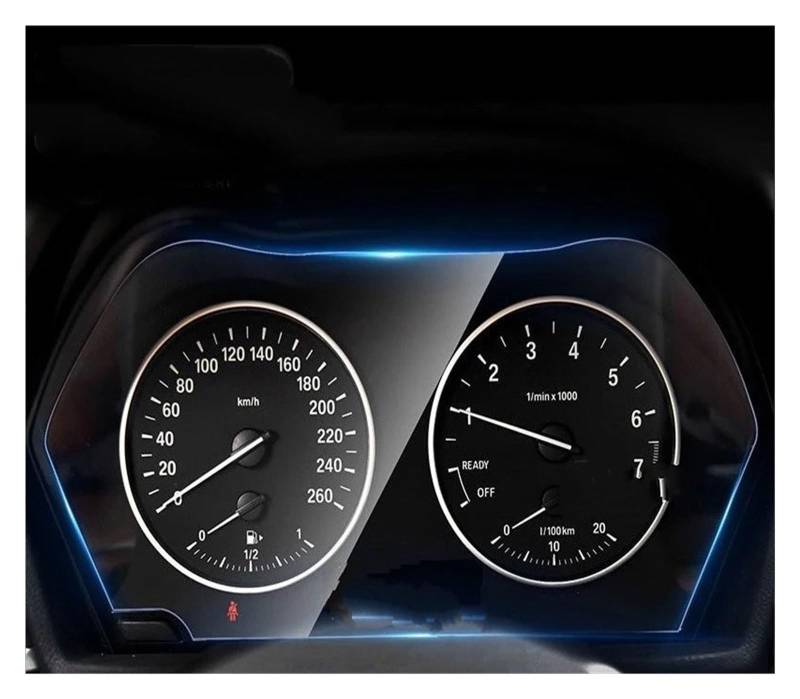 GPS Displayschutzfolie Armaturenbrett-Instrumententafel-Displayschutz, Zubehör Innendetails Aufkleber, Filmabdeckung TPU Für F20 Serie 1 2016–2020 Navigation Schutzfolie(A Left Hand Drive) von MESKEL