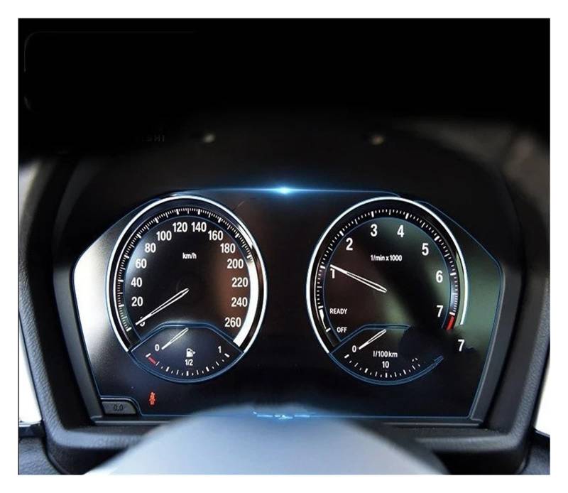 GPS Displayschutzfolie Armaturenbrett-Instrumententafel-Displayschutz, Zubehör Innendetails Aufkleber, Filmabdeckung TPU Für F20 Serie 1 2016–2020 Navigation Schutzfolie(B Right Hand Drive) von MESKEL