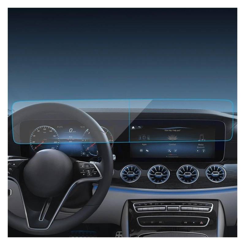 GPS Displayschutzfolie Auto Aufkleber Screen Protector Navigator Display Gehärtetem Glas Schutz Film Für Benz Für CLS 2023 Auto Zubehör Navigation Schutzfolie(HD for 23 CLS) von MESKEL