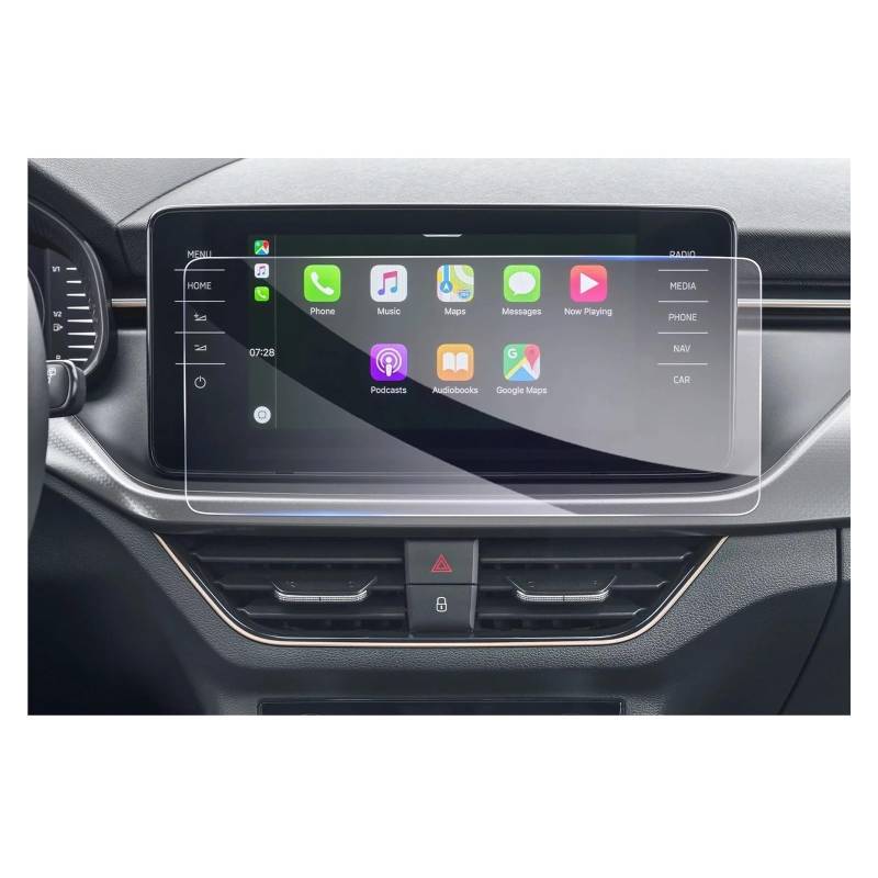 GPS Displayschutzfolie Auto Navigation Touch Screen Protector Für Skoda Für Kamiq/Für Scala/Für Fabia 2022 2023 Auto Innen Zubehör Navigation Schutzfolie(9.2-Inch) von MESKEL