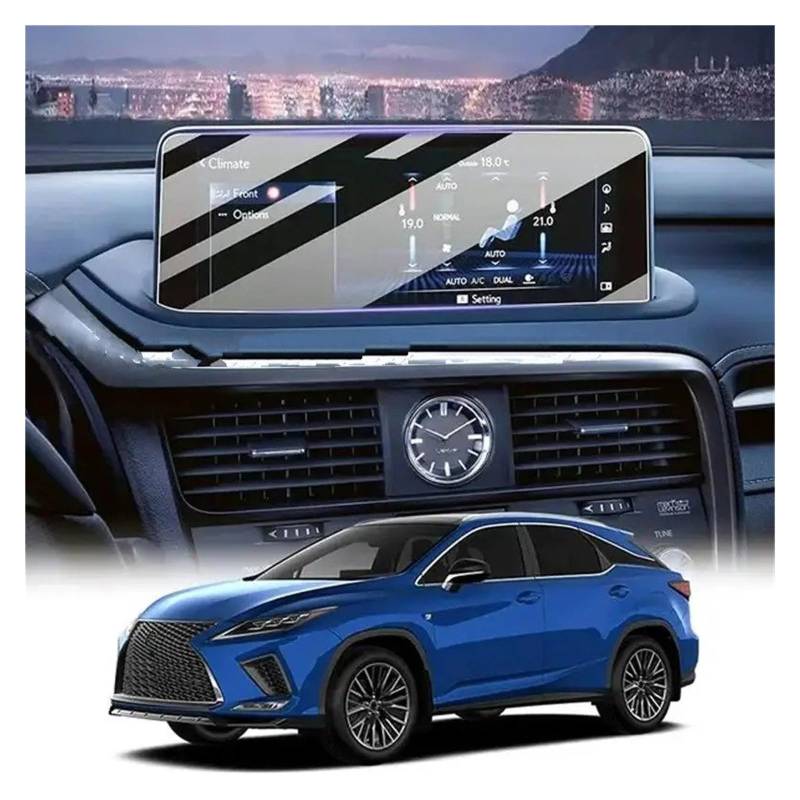 GPS Displayschutzfolie Displayschutzfolie Aus Gehärtetem Glas Für Lexus RX350 RX450 2020 2021 2022 LCD-Autoradio GPS-Navigation Innenzubehör Navigation Schutzfolie(12.3 Inch) von MESKEL