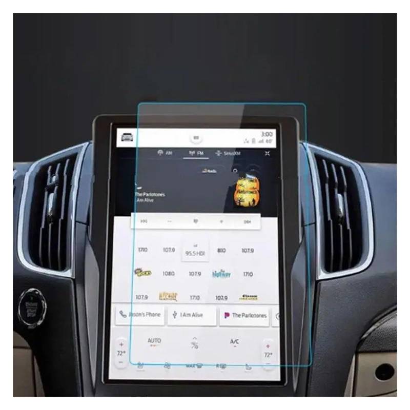 GPS Displayschutzfolie Für Ford Für Rand 2021 2022 2023 Auto Navigation Gehärtetem Glas Screen Protector Film 12-Zoll Auto Innen Zubehör Navigation Schutzfolie von MESKEL