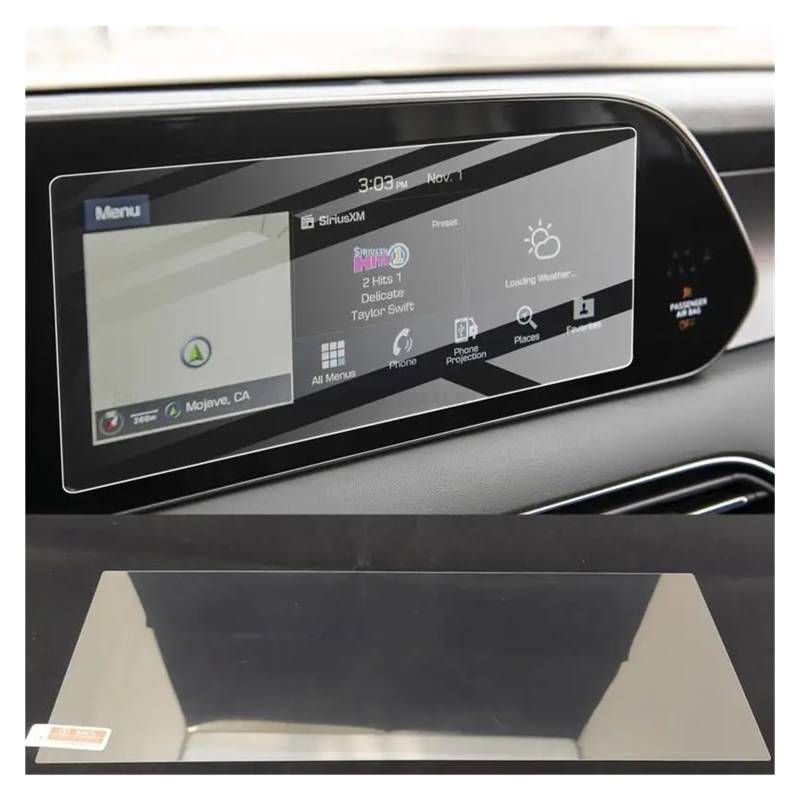 GPS Displayschutzfolie Für Hyundai Für Palisade 2020-2023 10,25 Auto Infotainment Radio GPS Konsole Navigation Schutz Gehärtetem Glas Screen Protectorg Navigation Schutzfolie von MESKEL