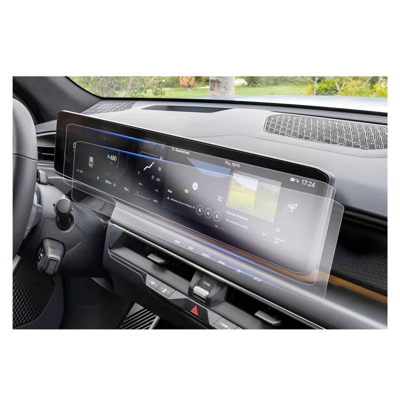 GPS Displayschutzfolie Für Kia Für EV9 2023 2024 Auto Navigation & LCD Instrument Nano Screen Protector Auto Innen Zubehör Navigation Schutzfolie von MESKEL