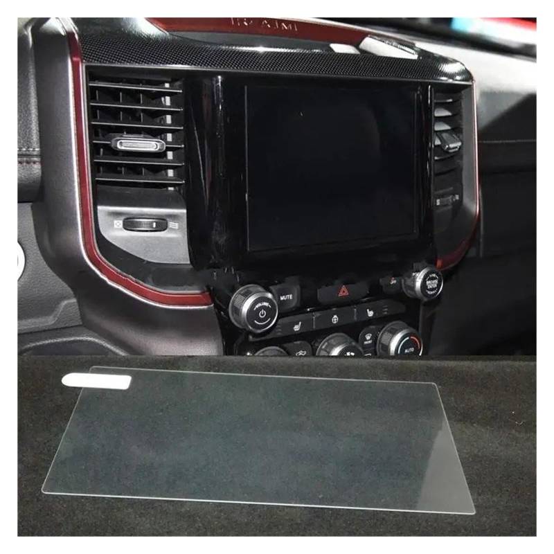 GPS Displayschutzfolie Für Ram 1500 2500 3500 2019-2021 Auto Navigation Screen Protector Auto Innen Zubehör Schutzhülle Gehärtetem Glas Film Navigation Schutzfolie(8.4 inch) von MESKEL
