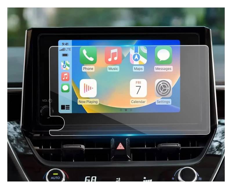 GPS Displayschutzfolie Für Toyota Für RAV4 Für RAV 4/Für Highlander 2023 2024 8 Zoll Auto Infotainment Radio GPS Konsole Navigation Gehärtetem Glas Screen Protector Navigation Schutzfolie von MESKEL