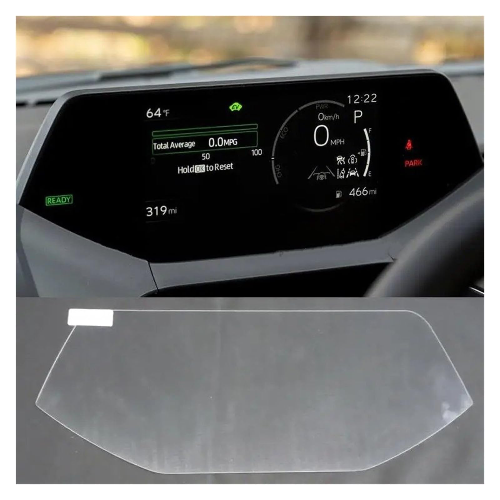 GPS Displayschutzfolie Gehärtetem Glas Screen Protector Instrument Dashboard Bildschirm Anti Scratch Film Armaturenbrett Glas Für Toyota Für Prius 2023 Navigation Schutzfolie von MESKEL