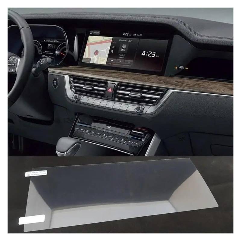 GPS Displayschutzfolie PET Screen Protector Auto Infotainment Auto Radio GPS Navigation Touch Display Auto Innen Für Kia Für Mohave 2021 2022 12,3 Navigation Schutzfolie von MESKEL