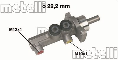 Metelli Hauptbremszylinder [Hersteller-Nr. 05-0381] für Opel von METELLI