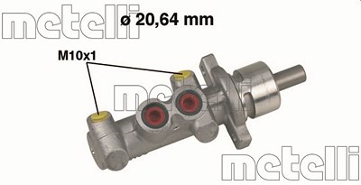 Metelli Hauptbremszylinder [Hersteller-Nr. 05-0396] für Opel, Subaru, Suzuki von METELLI