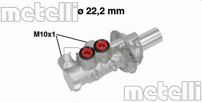 Metelli Hauptbremszylinder [Hersteller-Nr. 05-0740] für Opel, Suzuki von METELLI