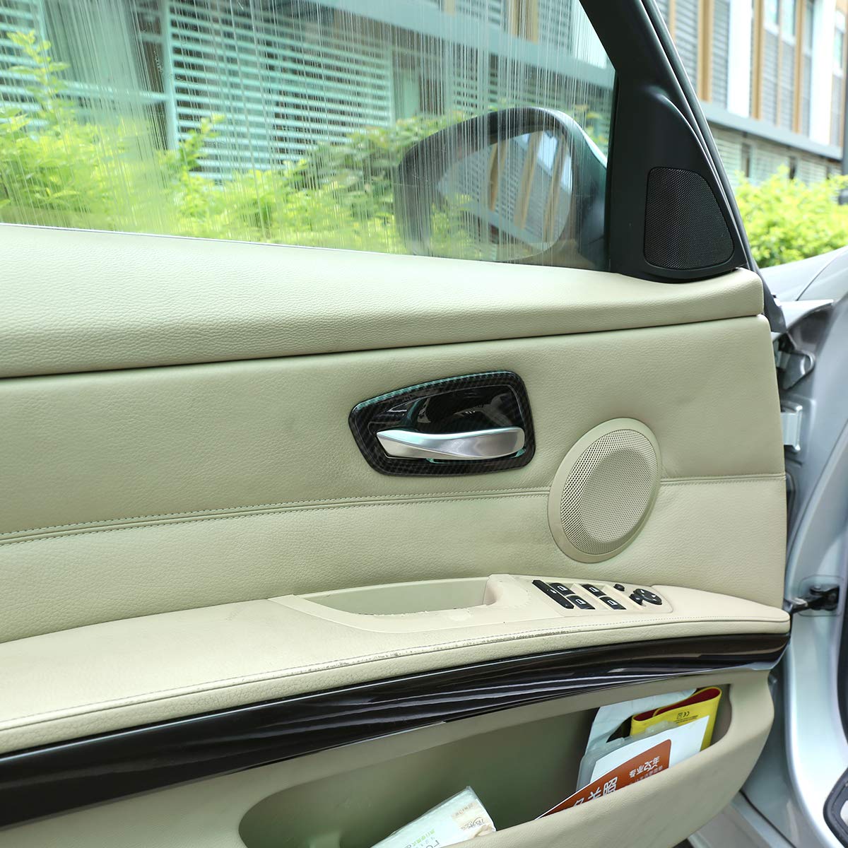 Abdeckung für Autotür, ABS-Kunststoff, Karbonfaser, für 3er-Serie E90 E90 E93 2005–2012, 4 Stück von METYOUCAR