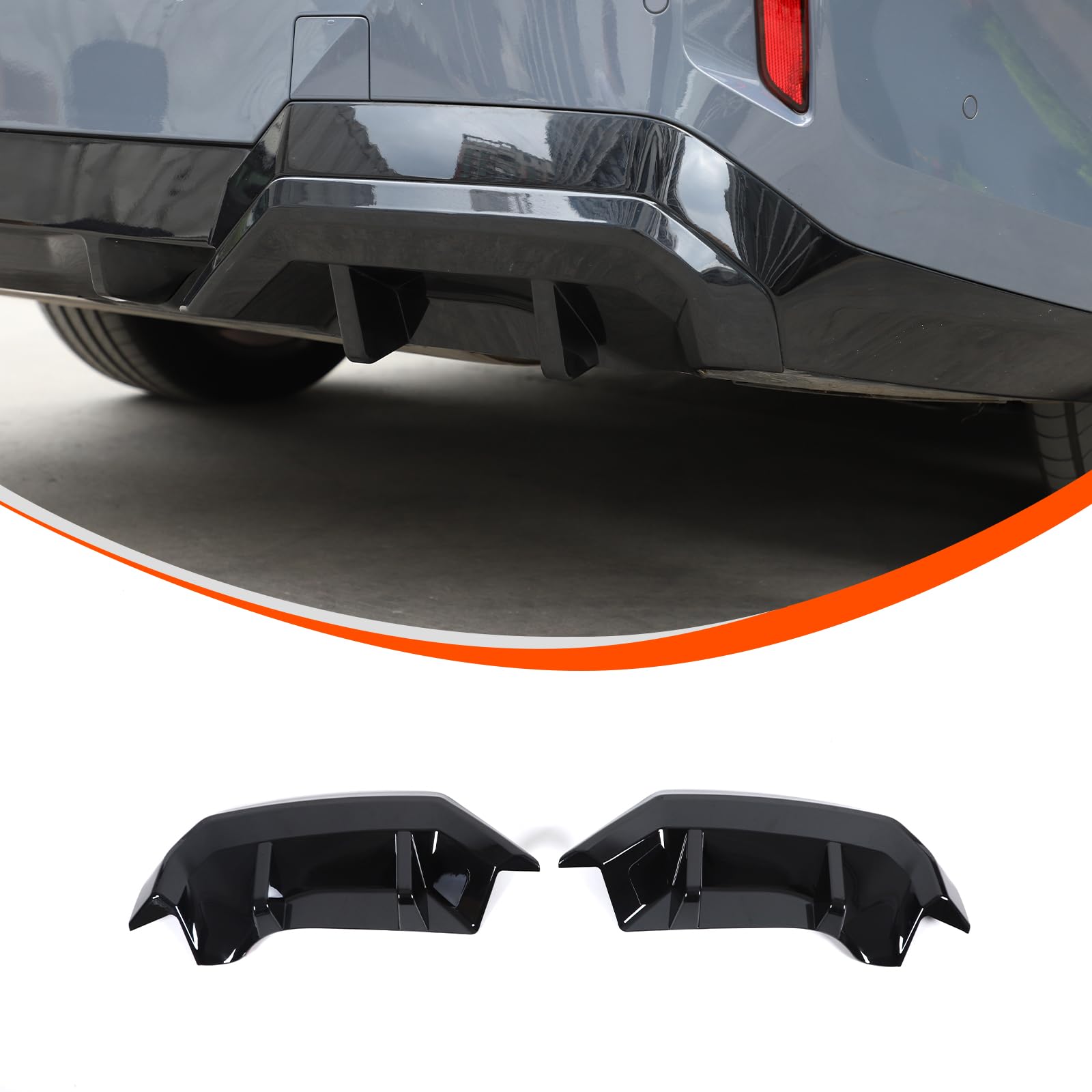 Auto Heckstoßstange Auspuffspitzen Rohrspoiler für @B@m@W@ 5er Sport i5 G60 2024+ ABS gebogene Form Heckstoßstange Diffusor Lippe untere Stange Schwanz Hals Spoiler Haifischflosse Trim Abdeckungen Auto Heckstoßstange Auspuffspitzen Rohrspoiler für @B@m@W@ 5er Sport i5 G60 2024+ ABS gebogene Form Heckstoßstange Diffusor Lippe untere Stange Schwanz Hals Spoiler Haifischflosse Trim Abdeckungen von METYOUCAR