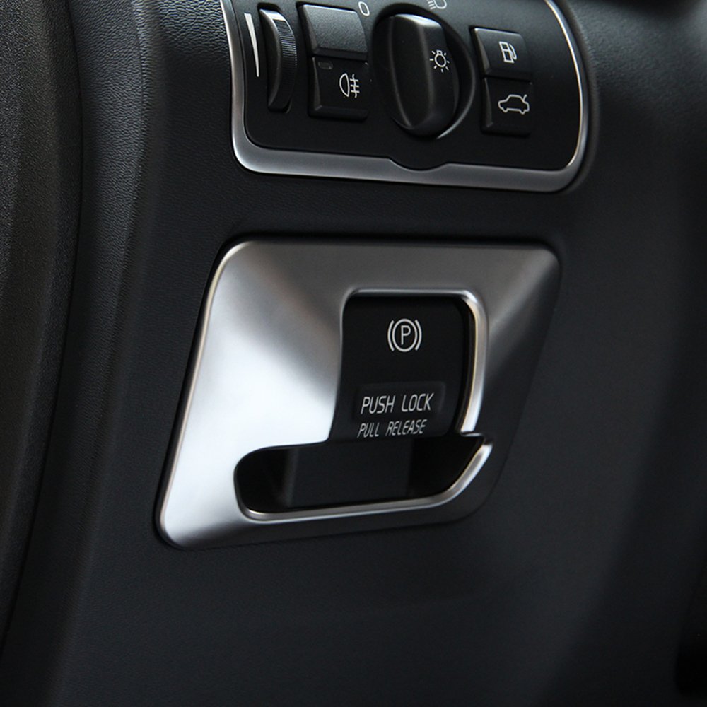 Auto elektronische Handbremse Knopfabdeckung Trim für XC60 S60 V60 S80 von METYOUCAR