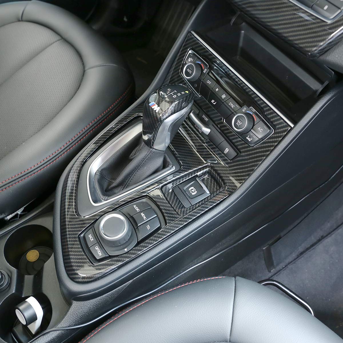 Carbon Fiber Style für 218i Gran Tourer F45 F46 2015-2018 ABS Mittelkonsole Schalthebelblende von METYOUCAR