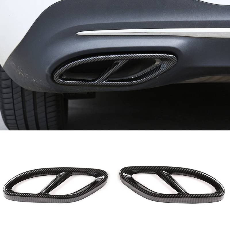 Edelstahl-Rohr Throat Auspuff Ausgänge Heckrahmenabdeckung Trim Für W213 W205 Coupe W246 W216 GLC GLE GLS CLA von METYOUCAR