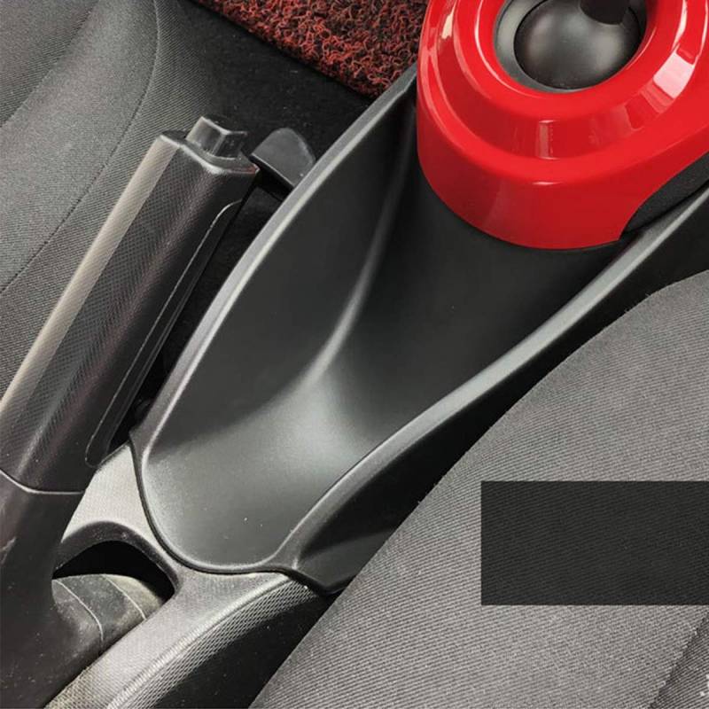 METYOUCAR Handbremse Aufbewahrungsbox ABS-Gummioberfläche Für Mercedes-Benz Smart(schwarz) 1-teiliges Set von METYOUCAR