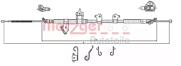 METZGER Handbremsseil TOYOTA 17.1567 4642042140 Bremsseil,Seilzug Feststellbremse METZGER Handbremsseil TOYOTA 17.1567 4642042140 Bremsseil,Seilzug Feststellbremse von METZGER